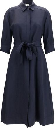 P.A.R.O.S.H. Blue Viscose Casual Womens Dress