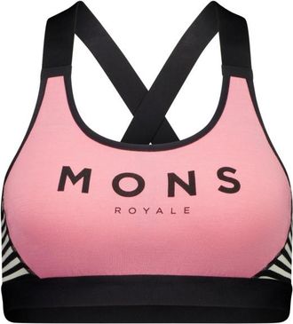 Mons Royale Stella X-Back Bra Sport-BH f&uuml;r Damen | rosa