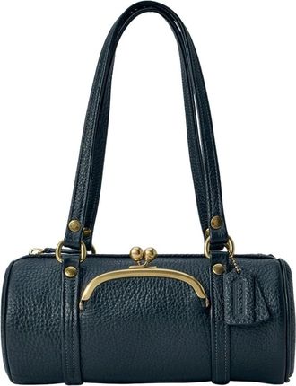 Coach Kisslock Barrel Bag 28 - Dames - Schoudertassen - Zwart - ONE Size - Katoen - Tassen