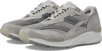 SAS Journey Mesh Comfort Walking Sneaker Mens Shoes Gray : 10.5 WW - Double Wide (EE-3E), Textile/Suede
