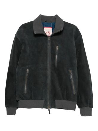 A Kind Of Guise suede bomber jacket - Black