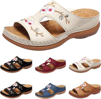 Generic Orthopedic Wedge Sandals for Women Summer Dressy 2025,Open Toe Summer Casual Fashion Lightweight Comfortable Flip Flops Beach Vacation Outdoor Walking