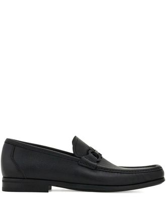 Ferragamo Grandioso2 Leather Loafers With Gancini Buckle Shoes