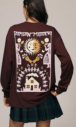 Damson Madder Paper Dolls Long-Sleeve Graphic Tee