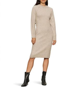 Sanctuary Cozy Midi Dress In Heather Pearl