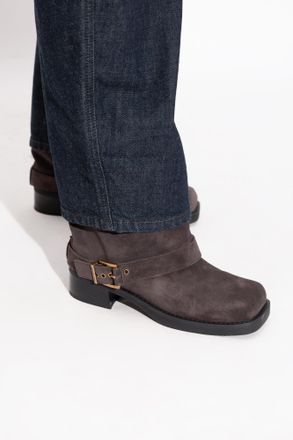 Michael Michael Kors Suede Ankle Boots Colby, Womens, Brown
