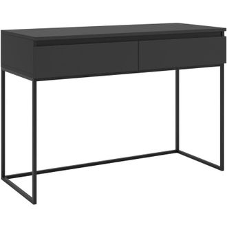 Selsey Selsey - Bemmi - Escritorio De Tocador Con Estructura Met&aacute;lica Negra - 120 Cm - Negro