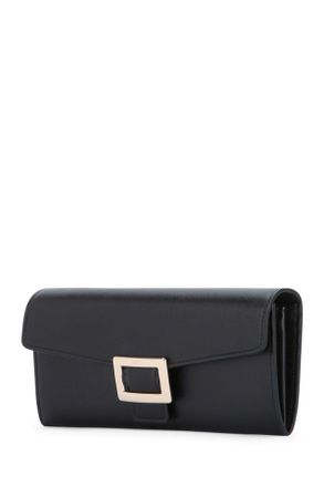 Roger Vivier Womens Belle Vivier Small Wallet Nero Leather Portafogli