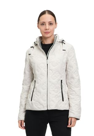 Gil Bret Outdoorjacke GIL BRET, Damen, Gr. 36, weiss (sandwei&szlig;), Obermaterial: 100% Polyester, Strukturmuster, unifarben, tailliert taillenbedeckt, ohne Aussch