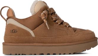 UGG Low-Top Sneakers with Suede-Like Finish and Textured Laces