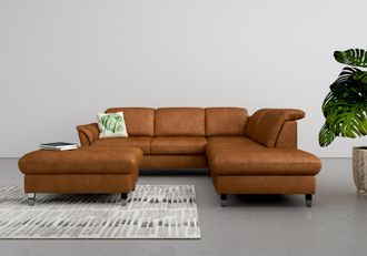 Sit&more Ecksofa »Maggiore L-Form« wahlweise mit Kopfteilverstellung, Bettfunktion und Stauraum