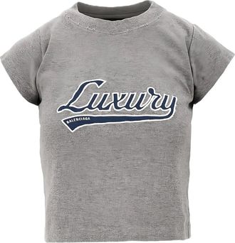 Balenciaga text-print T-shirt - Grey