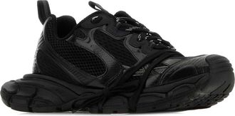 Balenciaga Mens Black Mesh And Rubber 3xl Sneakers T Polyurethane Polyester