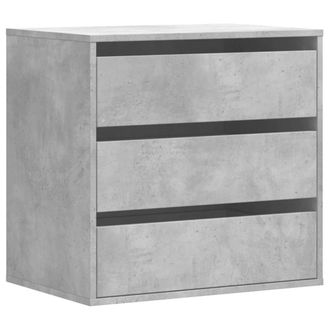 Berkfield Home Corner Chest of Drawers Concrete Grey 60x41x58 cm Engineered Wood | Size: 60 x 41 x 58 cm