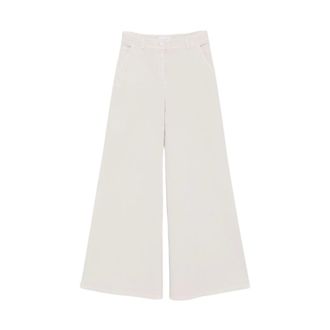 Via Masini 80 Wijde broek - Dames - Broeken - Wit - Maat: 2XS