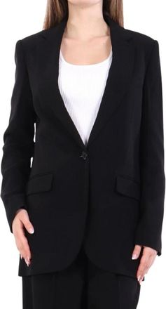 Michael Kors Crepe Blazer - Dames - Blazers - Zwart - XS - Wol - Jassen
