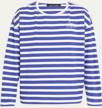 Marc Jacobs Daisy Striped Long-Sleeve T-Shirt