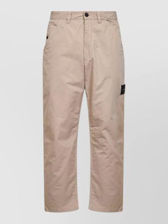 Stone Island straight leg trousers multiple pocket design