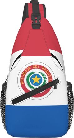 Generic Paraguay Paraguayan Flag Crossbody Bag Trendy Cross Body Bag Lightweight Daypack For Men Women Runner