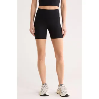Balance Collection Piper 5-Inch Ribbed Bike Shorts in Black at Nordstrom Rack, Size X-Large