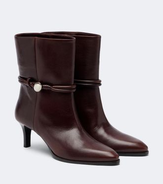 Isabel Marant Botines Telsa de piel adornados