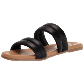 Steve Madden Wizen Sandal Black Leather WIZE01S1-001 Womens