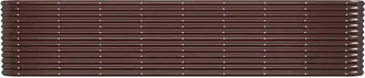 Berkfield Home Garden Raised Bed Powder-coated Steel 332x40x68 cm Brown | Size: 332 x 40 x 68 cm