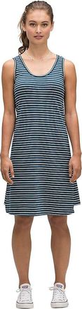 Nau Womens Astir Tank Stripe Dress - Small - Lagoon Stripe