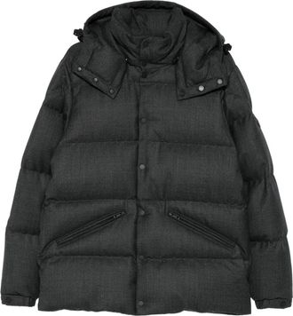 Moncler Giacca trapuntata con cappuccio - Nero