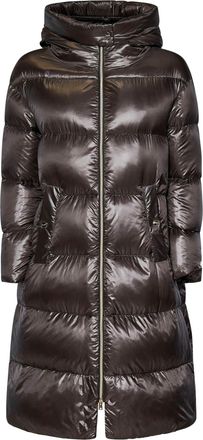 Herno Parka In Brown Ultralight Nylon