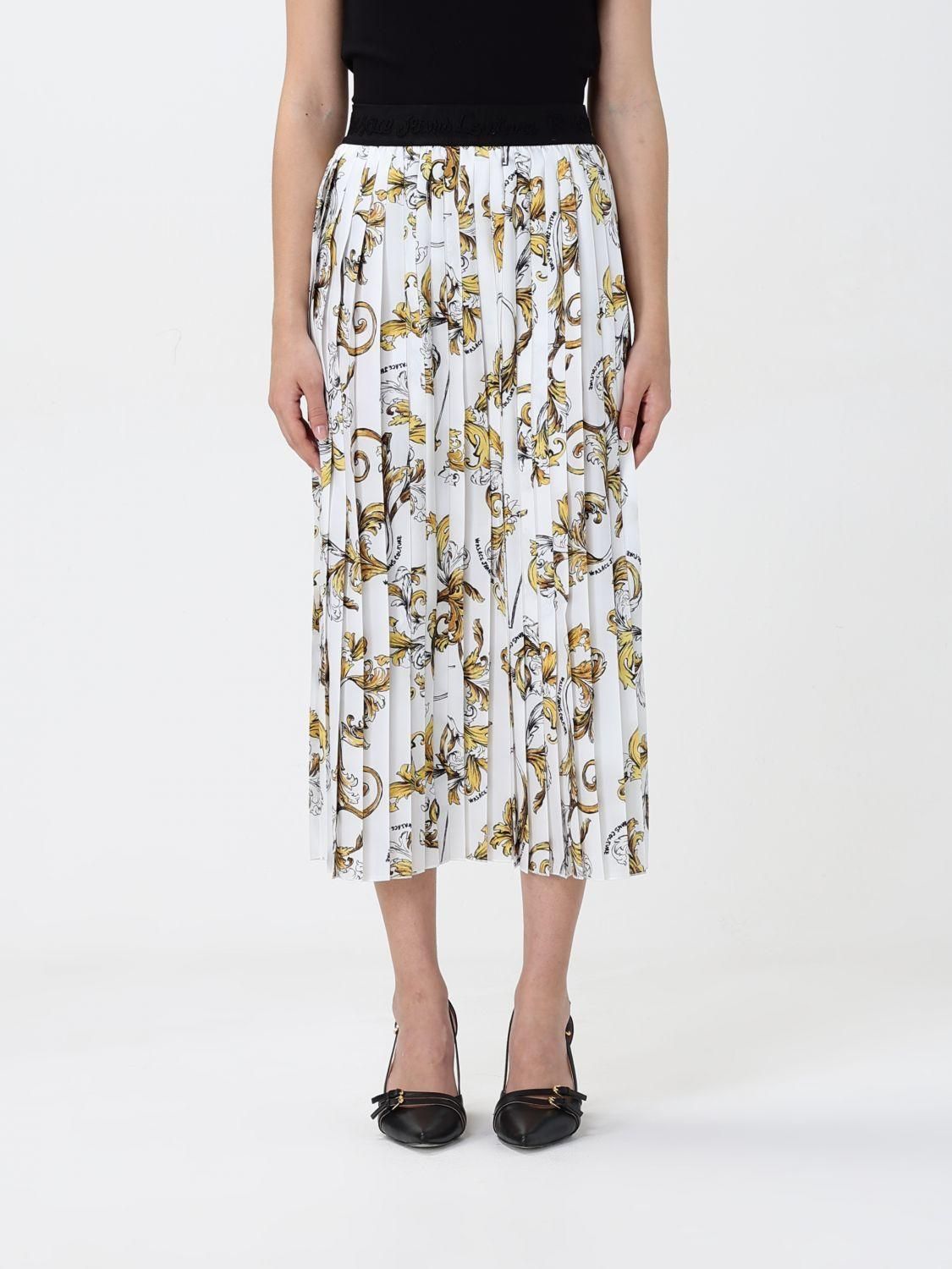 スカート VERSACE JEANS COUTURE Woman Skirt White Versace Jeans Couture Skirt VERSACE JEANS COUTURE Woman