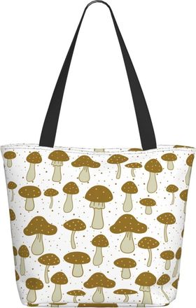 AOOEDM The Various Mushrooms Pattern Ladies Shopping Bag 13x11x7in.The Perfect ValentineS Day Gift.It Is The Best ValentineS Day Gift For Mom, Daughter, Wife