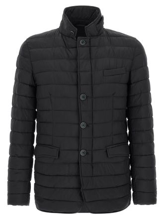 Herno Blue Polyamide Full-Length Mens Jacket