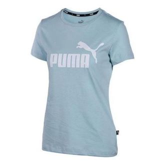 Puma (WMNS) PUMA Comfortable Casual T-Shirt Teal White 682247-25