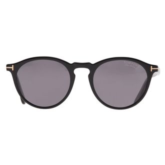 Tom Ford Aurele Smoke Polarized Round Mens Sunglasses FT0904 01D 50