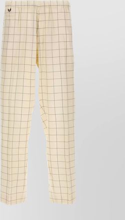 Undercover trousers checkered elastic waistband