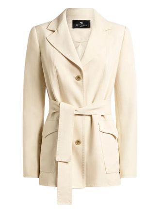 Etro belted field jacket - Neutrals