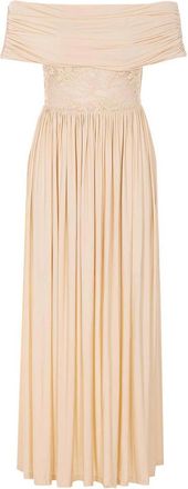 Zimmermann Cream Stretch Lace Dress