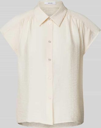 OPUS Regular Fit Hemdbluse aus Lyocell Modell Fairi in Beige, Gr&ouml;&szlig;e 36