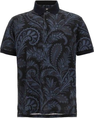 Etro Polo Paisley Flowers