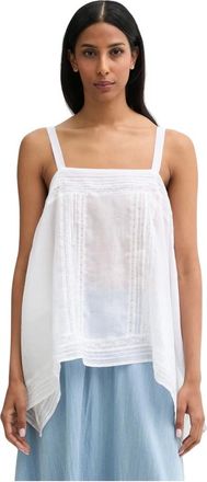 Isabelle Blanche Tops, Dames, Wit, L, Katoen, Blouses