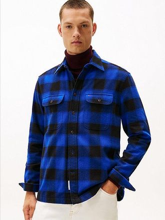 Tommy Hilfiger Relaxed Fit Check Flannel Overshirt