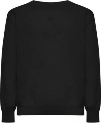John Richmond Ronde Hals Trui met Motief - Heren - Sweatshirts - Zwart - L - Wol - Hoodies & sweatvesten