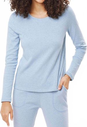 Under The Canopy Organic Long Sleeve Tee In Light Blue