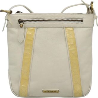 Burberry Beige Leather Shoulder Bag (Pre-Owned)