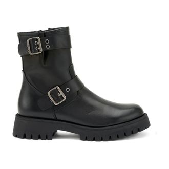 Frau Dames, Schoenen, Zwart, Maat: 39 EU Leer