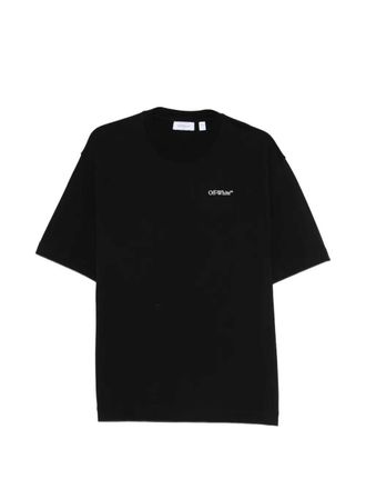 Off-white T-Shirt aus cremefarbener Baumwolle