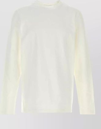 The Row leon cotton crew neck long sleeves