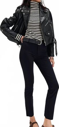 Free People Molly Slim Pant In Black