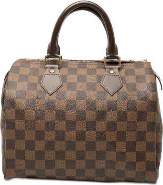 Louis Vuitton Pre-owned Speedy 25 - Dames - Vintage Handtas - Bruin - ONE Size - Leer - Vintage